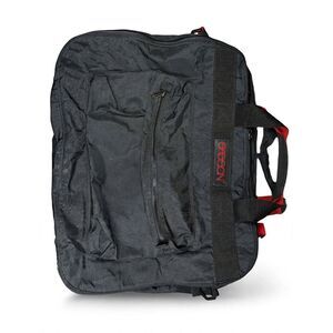 Vintage Sasson Duffle Bag 80s Weekender Travel Tote Black Red Large Carry-On